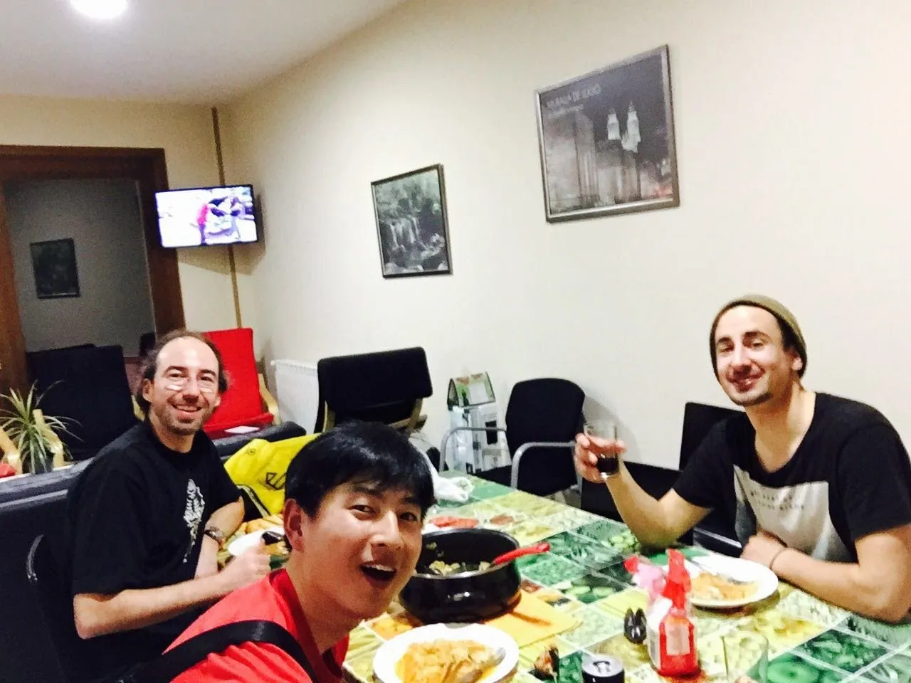 Cena en Melide
