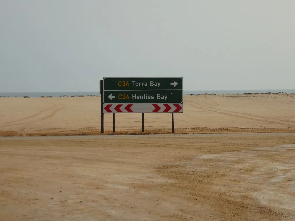 llegando a henties bay